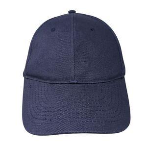 Basic Editions Slideback Hat Blue One Size Adjustable Solid Blank